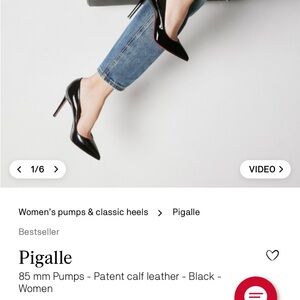 Christian Louboutin Black Patent Heels